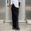 Damen High Waist Rock Mit Geradem Schnitt Minimalistischem Stil | Maxi