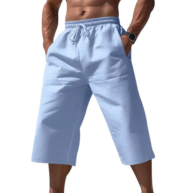 Herren Knielange Shorts Mit Kordelzug | Casual Sommer Shorts