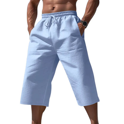 Herren Knielange Shorts Mit Kordelzug | Casual Sommer Shorts