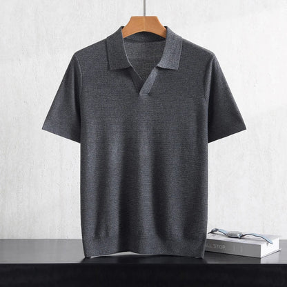 Herren Kurzarm Strick Polo Shirt | Freizeit