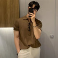 Herren Kurzarm Polo Shirt mit Kragen Strukturmuster | Strukturiert