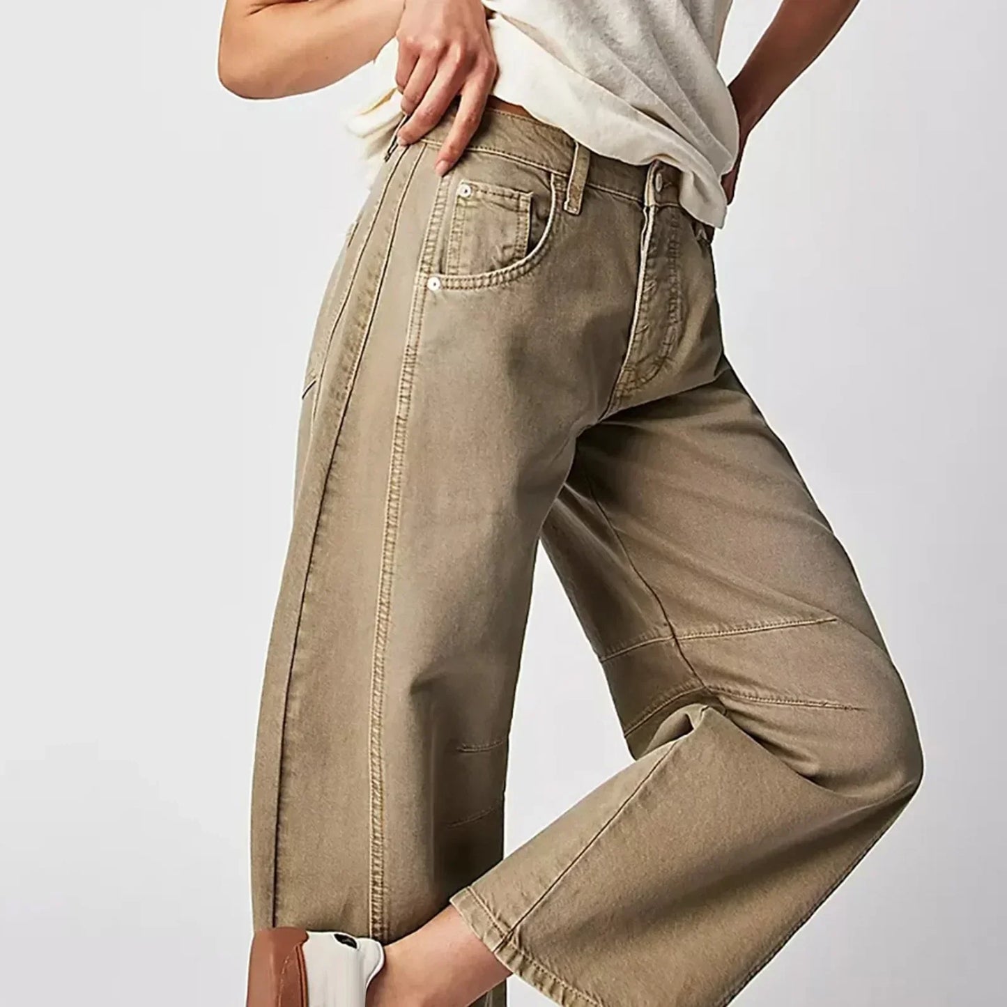 Damen Hosen mit hoher Taille und weitem Bein | Freizeit