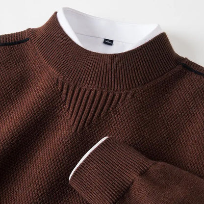 Maglione da uomo a manica lunga con trama | Stile classico