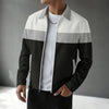 Herren Langarm Jacke mit Kragen Reißverschluss | Minimalistisch