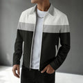Herren Langarm Jacke mit Kragen Reißverschluss | Minimalistisch