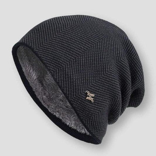 Męska dzianinowa czapka beanie | Styl zimowy