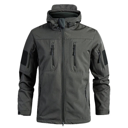 Tactical Shield | Wasserdichte Softshell-Militärjacke mit Kapuze für Herren 2