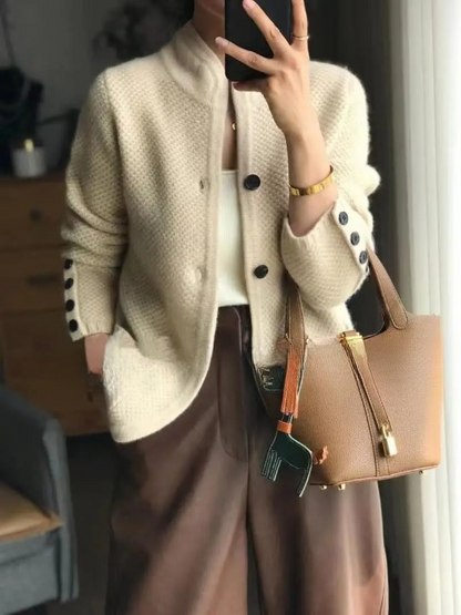 Talyra | Damenjacke aus reinem, weichem Wollmischgewebe