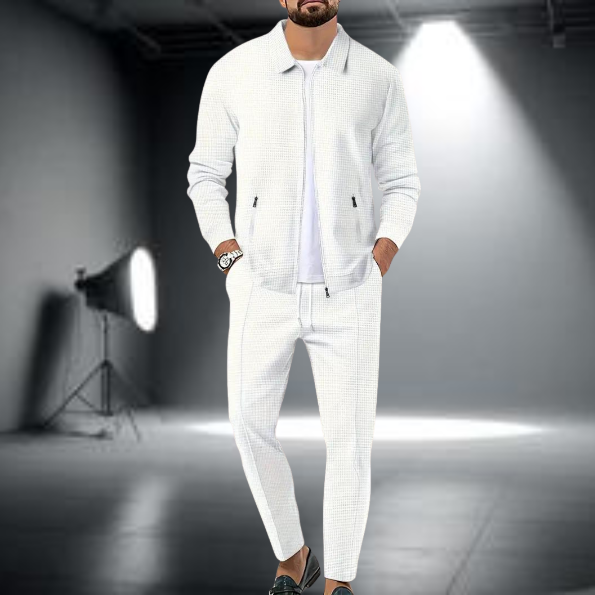 Trainingsanzug-Set – stylische Jacke und Hose mit Reißverschluss