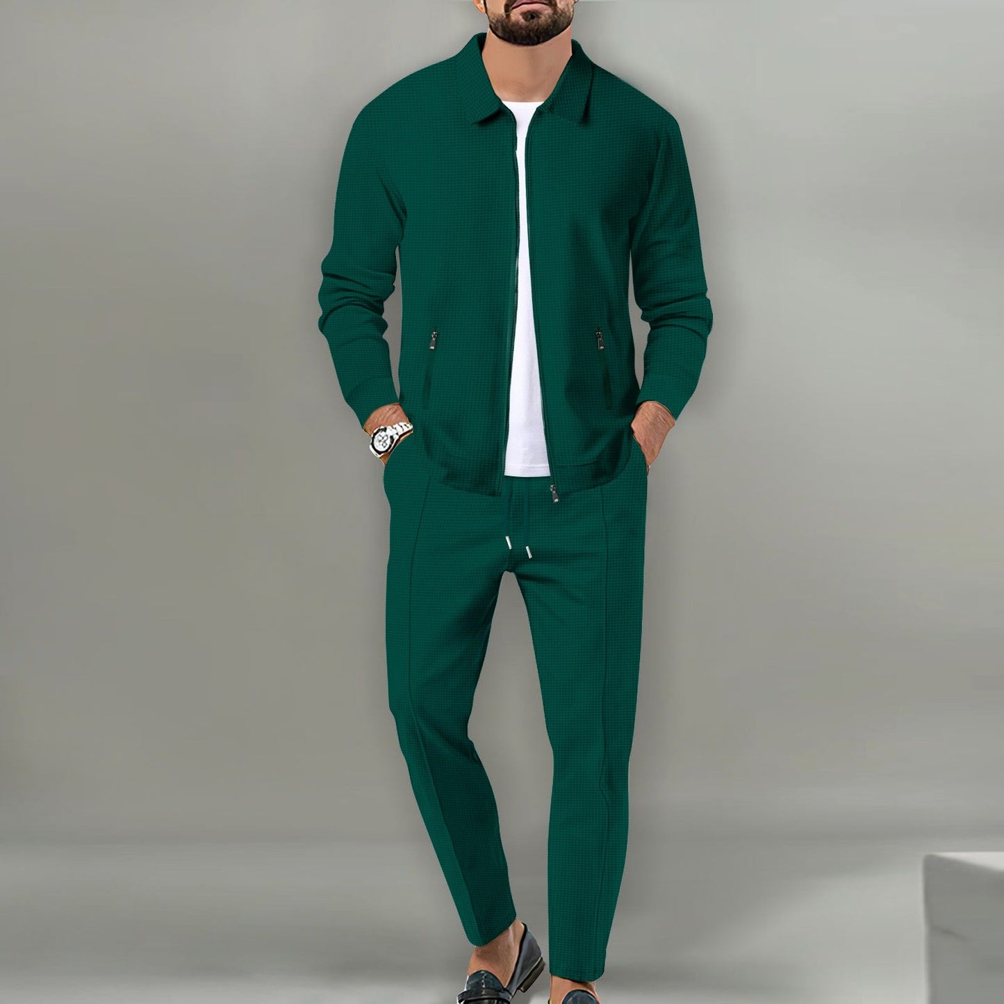 Trainingsanzug-Set – stylische Jacke und Hose mit Reißverschluss
