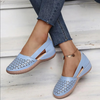 Damen Perforierte Flache Schuhe | Sommer