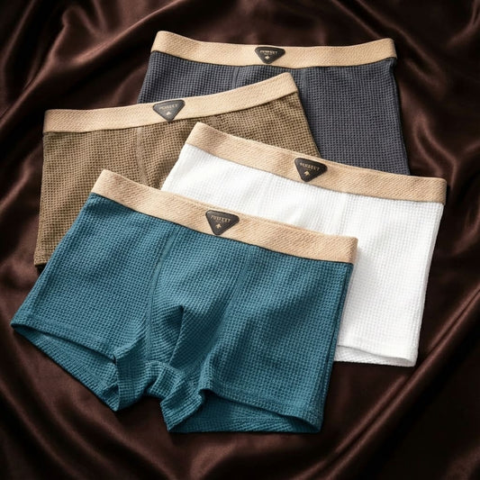 Herren Boxer Briefs Mit Waffelmuster Im Set | Alltagstragekomfort