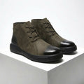 Herren Schnürstiefel Mit Runder Spitze | Moderner Streetstyle