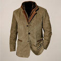 Vintage-Herrenjacke mit umgedrehtem Kragen – Stilvolles, klassisches Design 