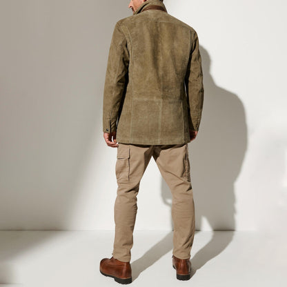 Vintage-Herrenjacke mit umgedrehtem Kragen – Stilvolles, klassisches Design 2
