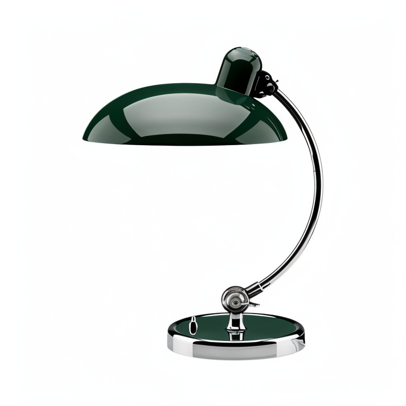 Vintage-Schreibtischlampe, verstellbar – Metallkuppel mit gebogenem Arm für Zuhause, Büro oder zum Lesen 3