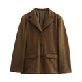 Vintage-Wildlederjacke für Damen in Braun – Übergangsjacke für Herbst und Winter 7