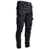 Schlank Passform Cargo-Jeans für Herren mit zahlreichen Taschen | Konisch zulaufendes Bein
