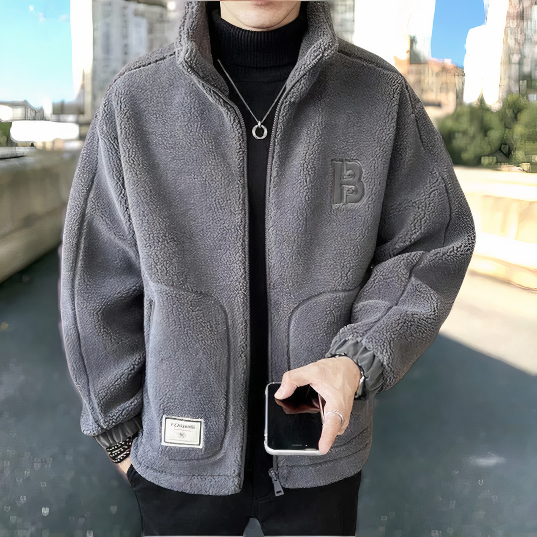 Warme jacke für Herren | Reißverschluss