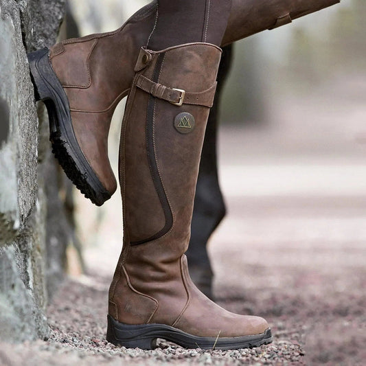 Wasserdichte Winterreitstiefel für Damen 0