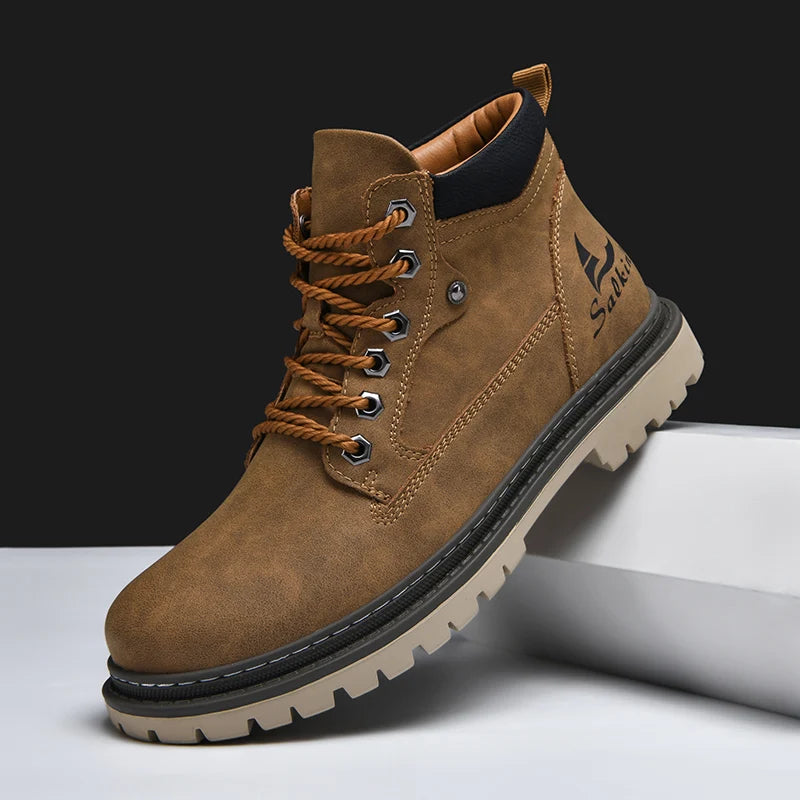 Winter Herren Stiefel | Trek-Lederstiefel für Winterliche Bedingungen 0