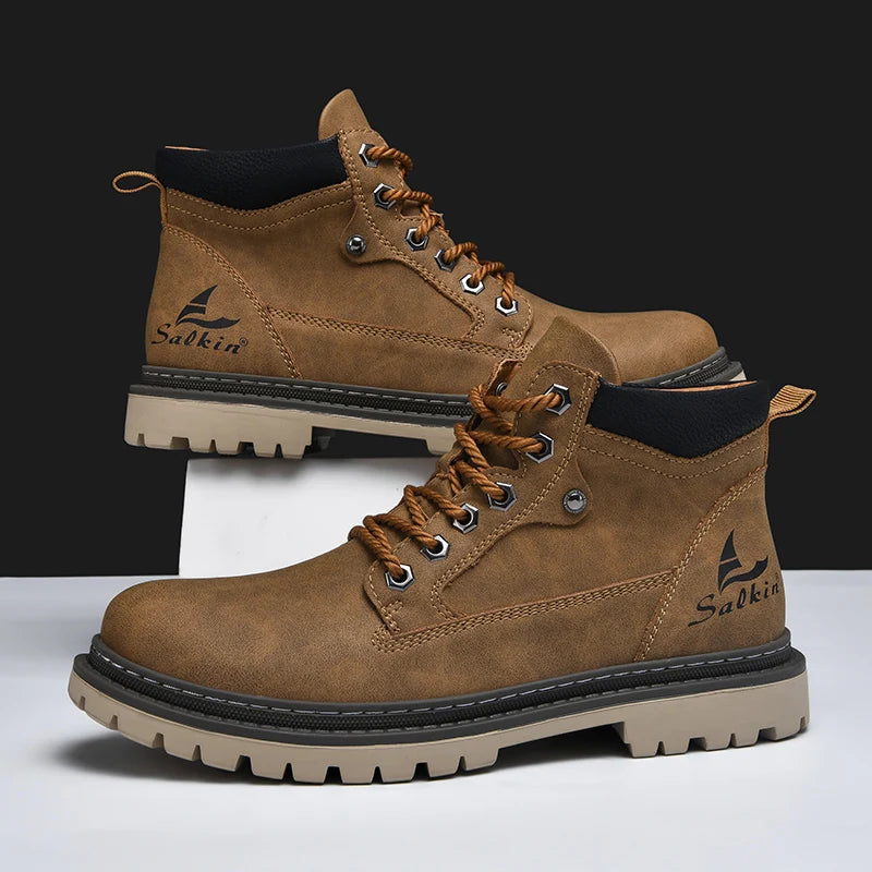 Winter Herren Stiefel | Trek-Lederstiefel für Winterliche Bedingungen 1