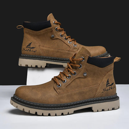 Winter Herren Stiefel | Trek-Lederstiefel für Winterliche Bedingungen 1