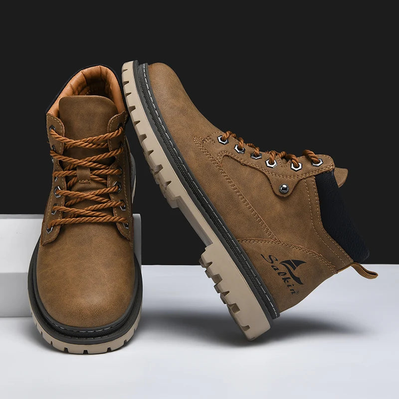 Winter Herren Stiefel | Trek-Lederstiefel für Winterliche Bedingungen 2