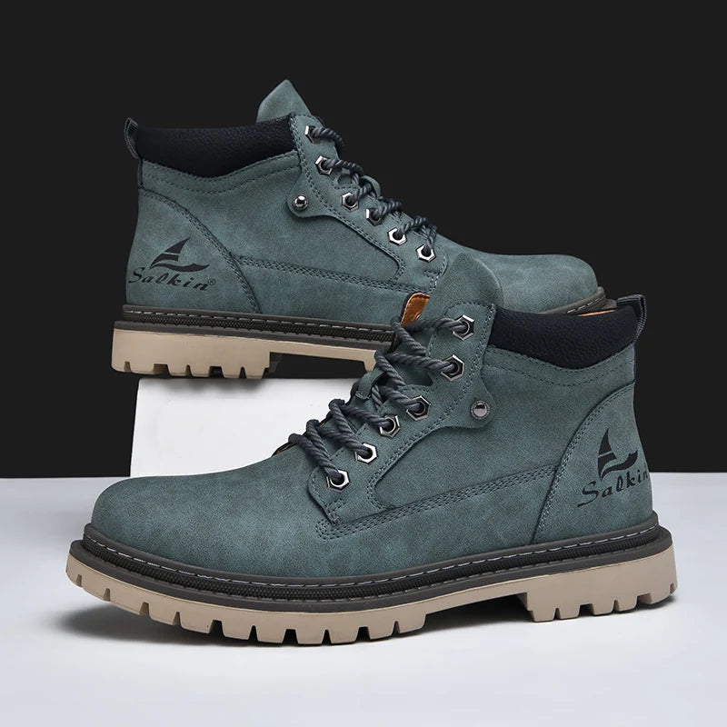 Winter Herren Stiefel | Trek-Lederstiefel für Winterliche Bedingungen 6