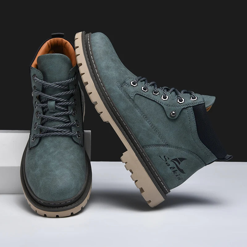 Winter Herren Stiefel | Trek-Lederstiefel für Winterliche Bedingungen 7