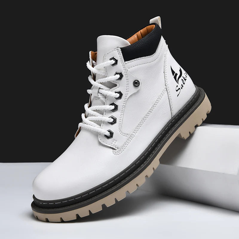 Winter Herren Stiefel | Trek-Lederstiefel für Winterliche Bedingungen 9