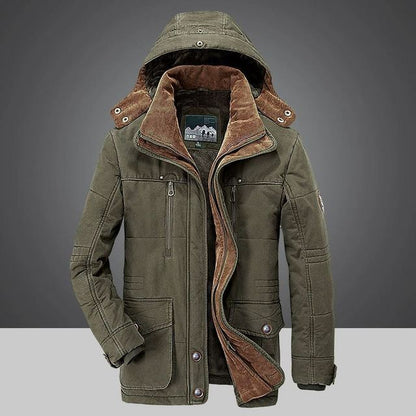 Winter King Daunenjacke – Warmer Kapuzenmantel für Herren, stilvolle Oberbekleidung 