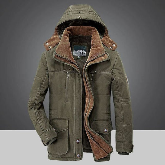 Winter King Daunenjacke – Warmer Kapuzenmantel für Herren, stilvolle Oberbekleidung 