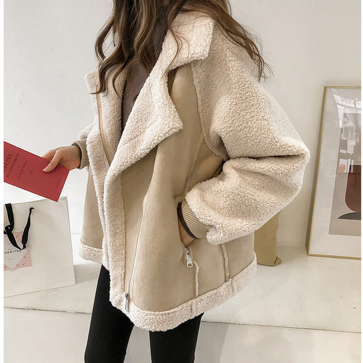 Winter Mantel Damen | Kunstleder Mantel für kalte Monate