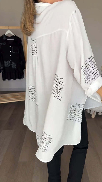 Zoey - Handbeschriftetes Button-Up-Hemd 5
