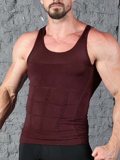Herren Kompressions Tank Top mit schmaler Passform und Shapewear Effekt | Body Shaper