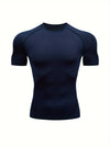 Herren Fitness T-Shirt | Körpernahes Kurzarmshirt | Schmale Silhouette | Moderner Sportlook