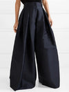 Damen Hohe Taille Maxi Rock | Falten Design