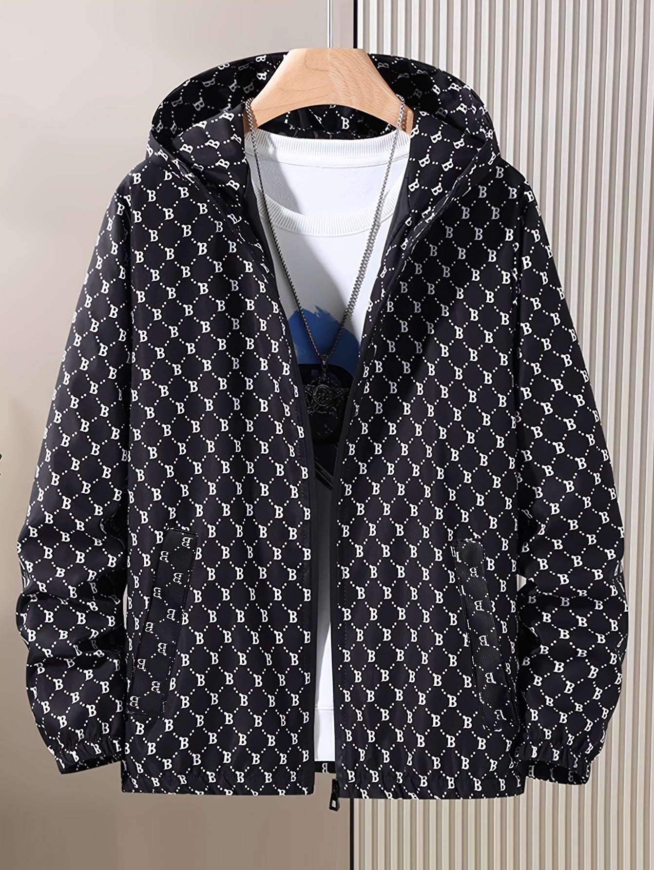 Veste à capuche pour homme | Coupe régulière | Veste légère zippée | Loisirs et plein air
