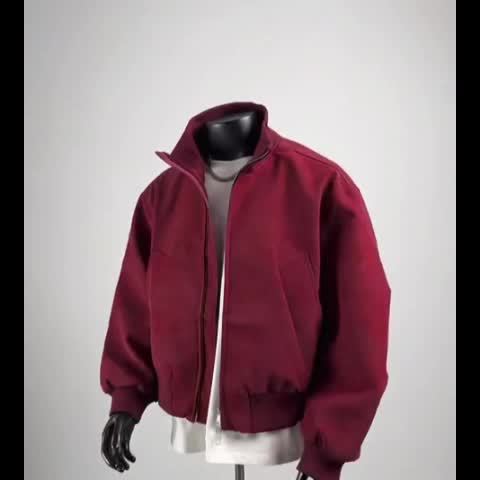 Giacca bomber da uomo | Vestibilità comoda con cerniera | Collo alto | Look casual streetwear