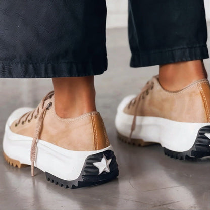Damen Low-Top Sneaker mit Plateau | Modern