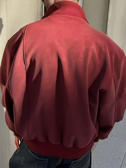 Giacca bomber da uomo | Vestibilità comoda con cerniera | Collo alto | Look casual streetwear