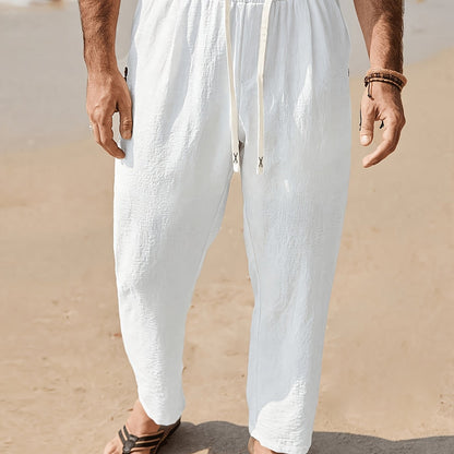 Pantaloni de trening pentru bărbați | Croială lejeră | Șnur și croială relaxată | Stil minimalist casual