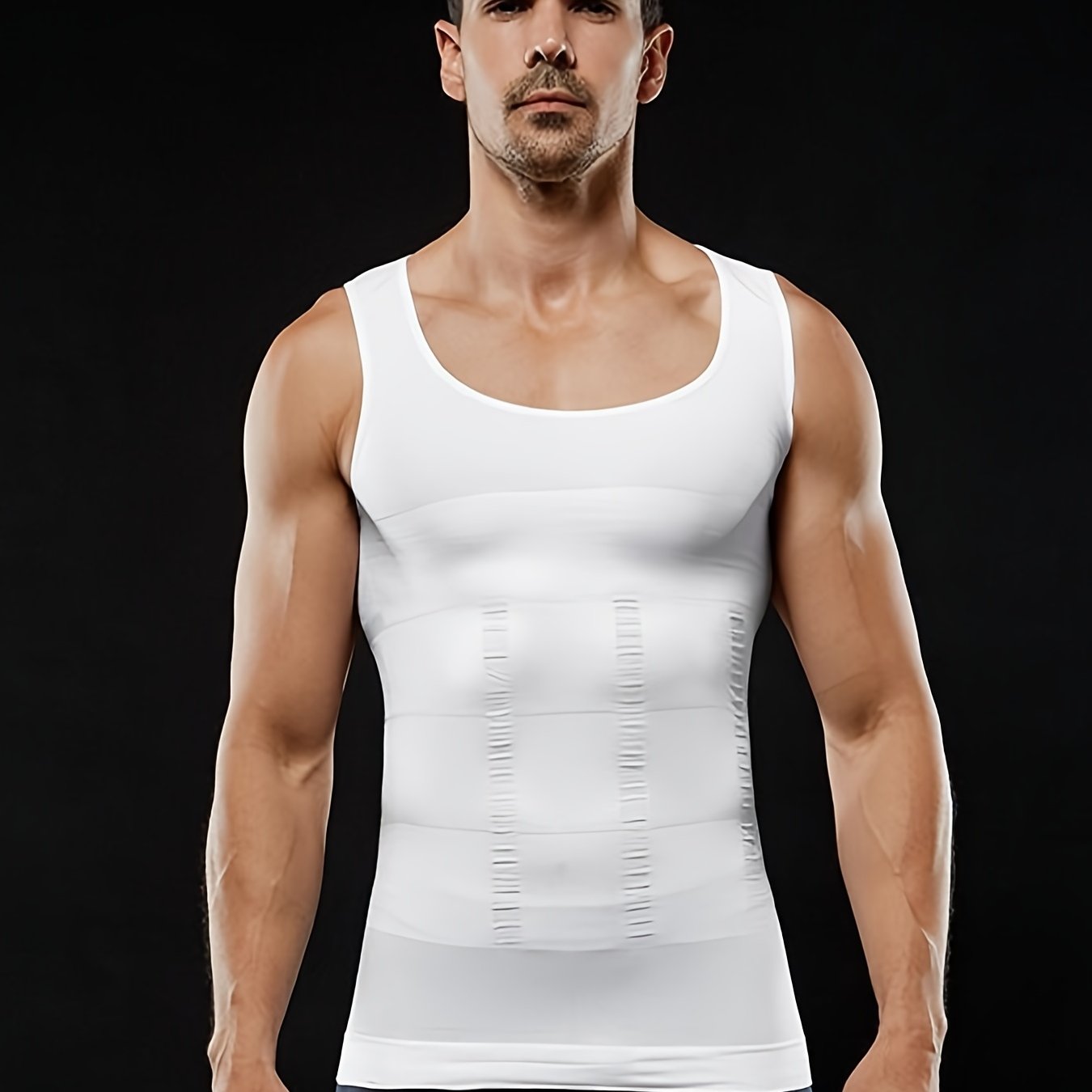 Herren Kompressions Tank Top mit schmaler Passform und Shapewear Effekt | Body Shaper