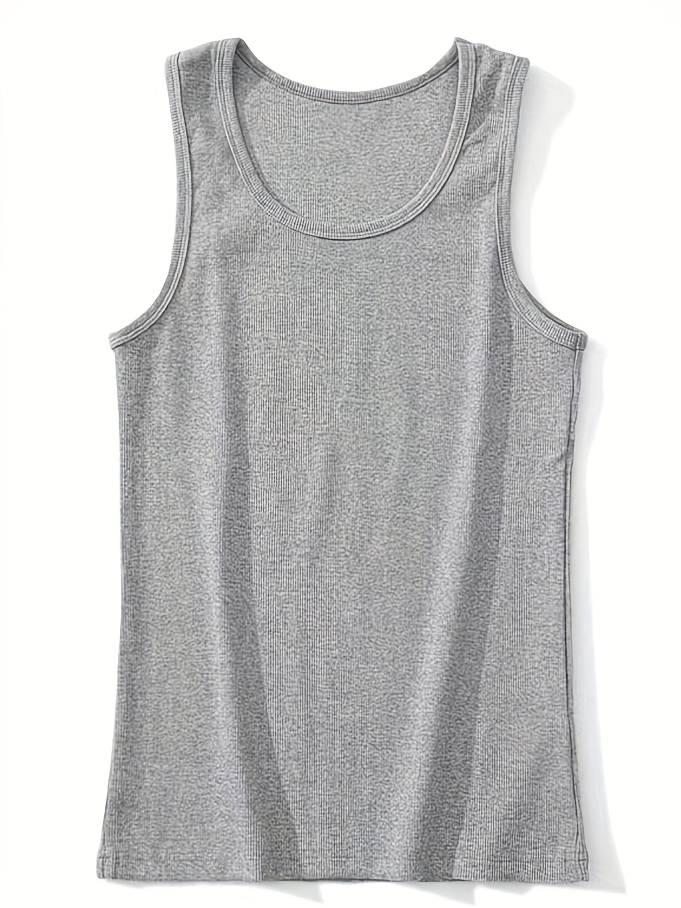 Norbert | Męski tank top z prążkowaną strukturą