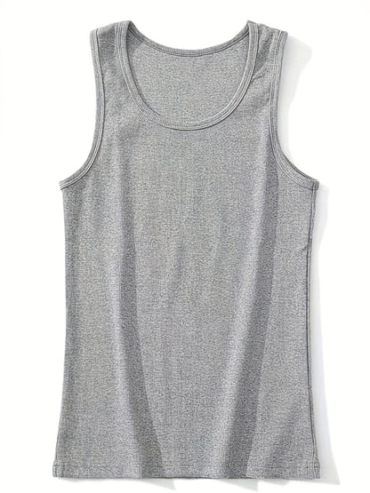 Norbert | Męski tank top z prążkowaną strukturą