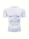 Herren Fitness T-Shirt | Körpernahes Kurzarmshirt | Schmale Silhouette | Moderner Sportlook