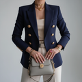 Damen Blazer | Doppelreihiges Design und Elegante Silhouette | Stilvoll für Business und Freizeit