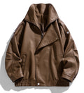 Herren Motorradjacke | Markantes Kragendesign | Reissverschluss Detail | Moderner Urbaner Stil