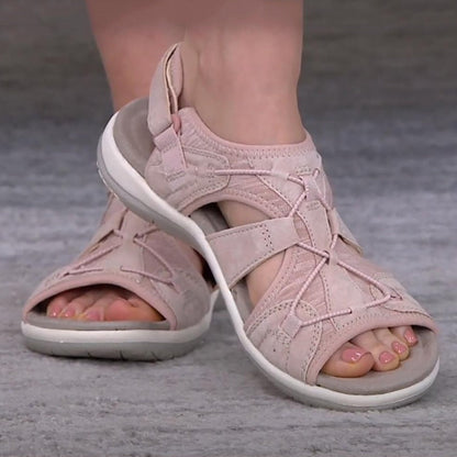 Damen Offene Sandalen mit verstellbaren Riemen | Sommer